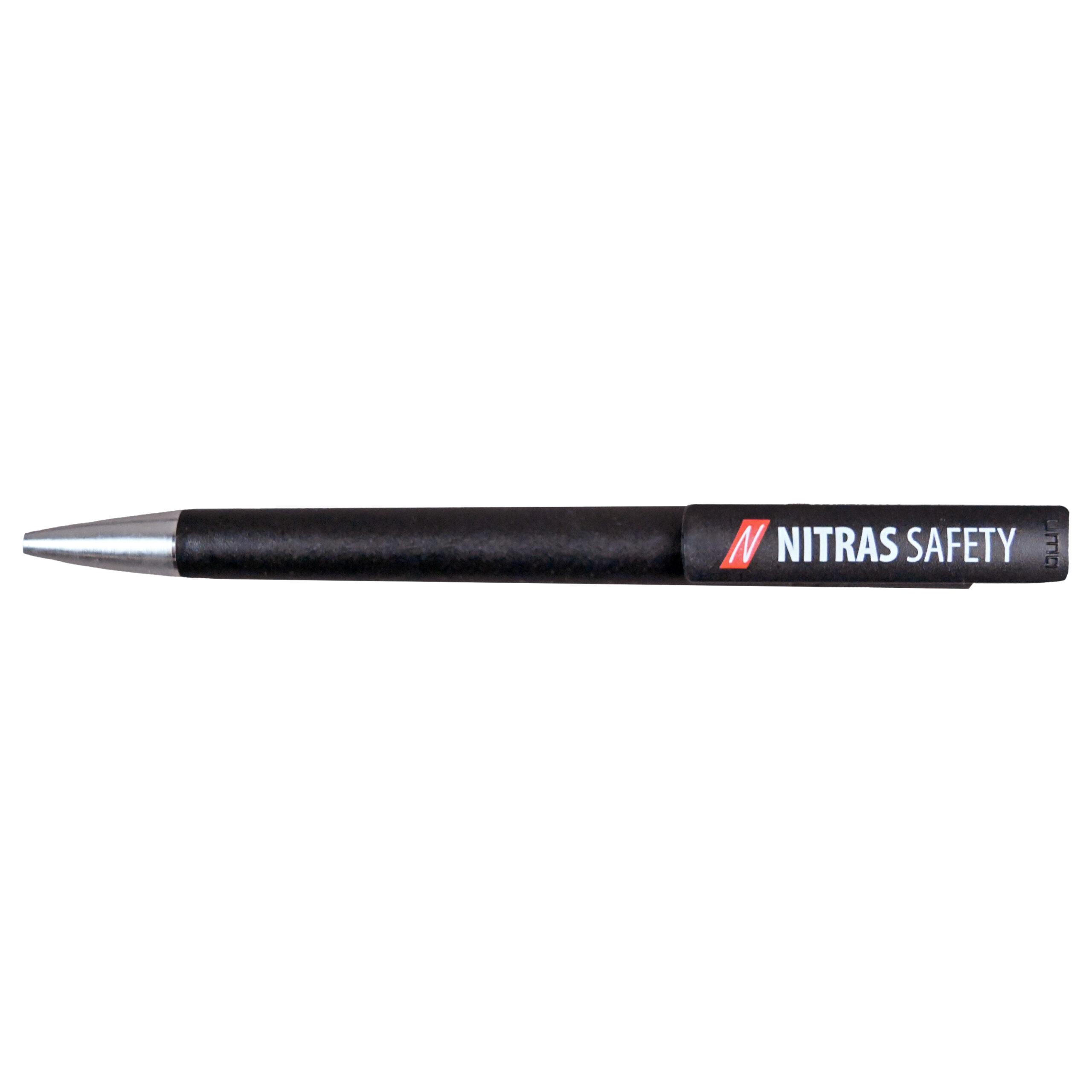 NITRAS Kugelschreiber, schwarz / silber, Polybeutel à 25 Stück