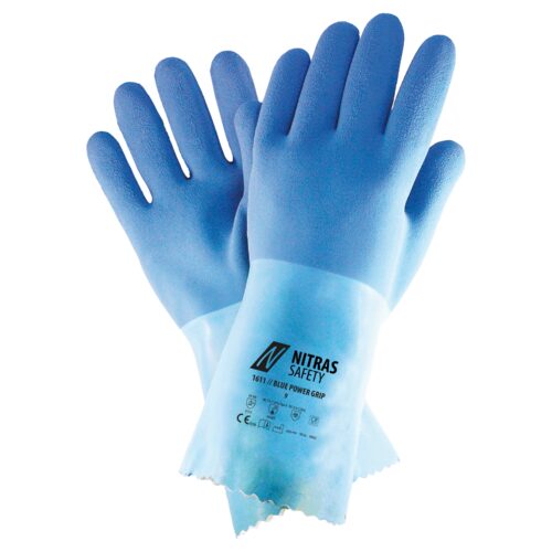BLUE POWER GRIP | Chemikalienschutzhandschuhe | 1611