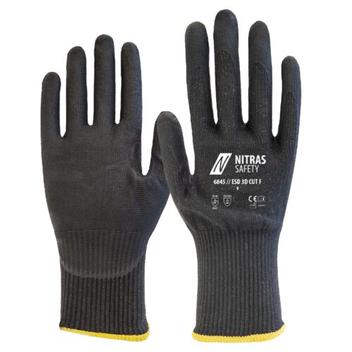 ESD 3D CUT F | Schnittschutzhandschuhe | Schnittschutz-Stufe 6/F | 6845