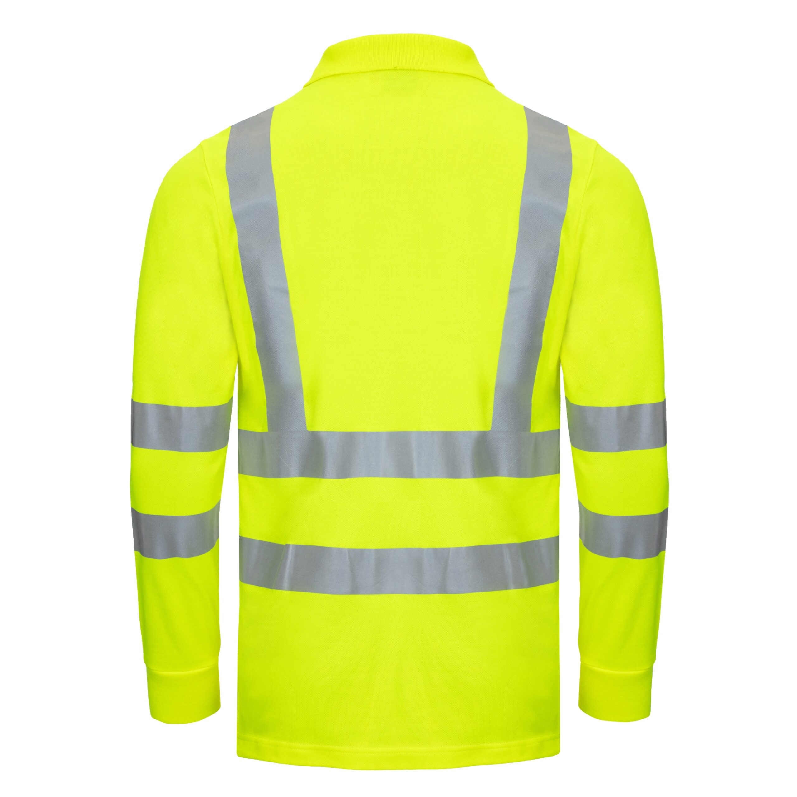 MOTION TEX VIZ | Warn-Langarm-Poloshirt | neongelb | 7014-4000 | Nitras – Bild 2
