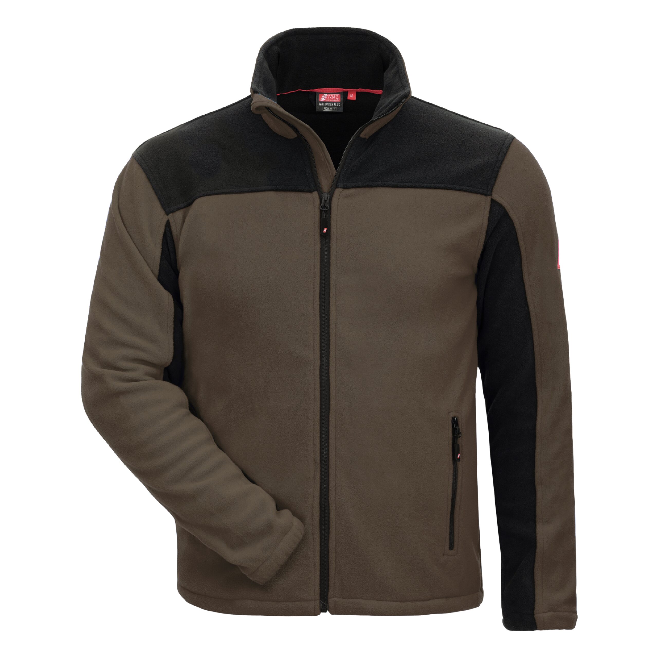 MOTION TEX PLUS | Fleece-Jacke | braun/schwarz | 7047 | Nitras
