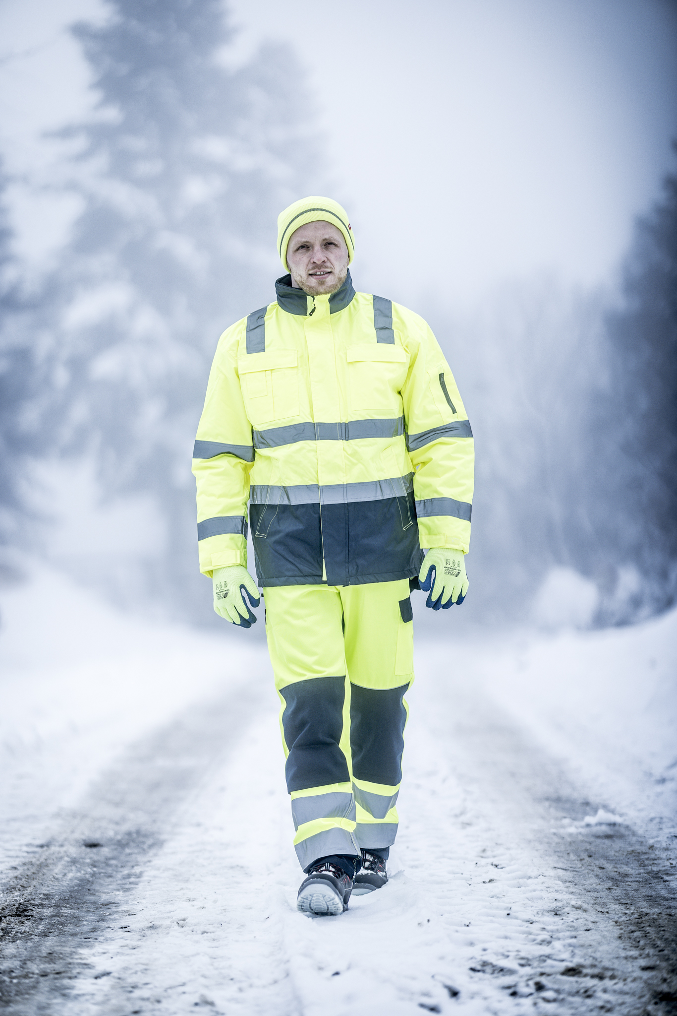 MOTION TEX VIZ | Warnparka | neongelb / marineblau | 7145 | Nitras – Bild 3