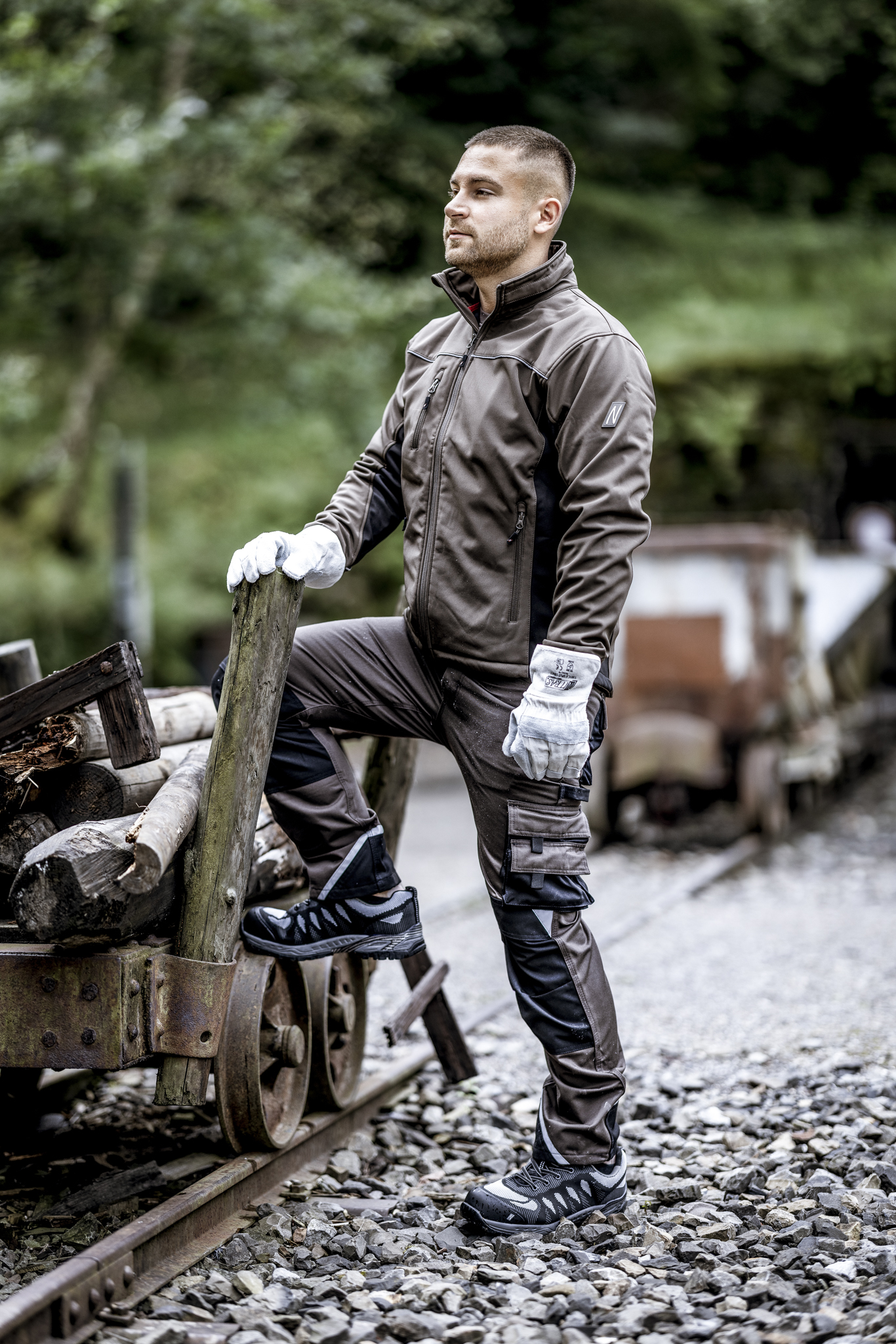 MOTION TEX LIGHT | Softshelljacke | braun/schwarz | 7157 | Nitras – Bild 3