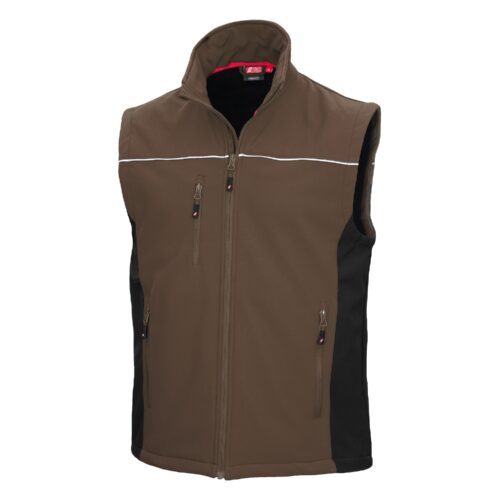 MOTION TEX LIGHT | Softshellweste | braun/schwarz | 7167 | Nitras