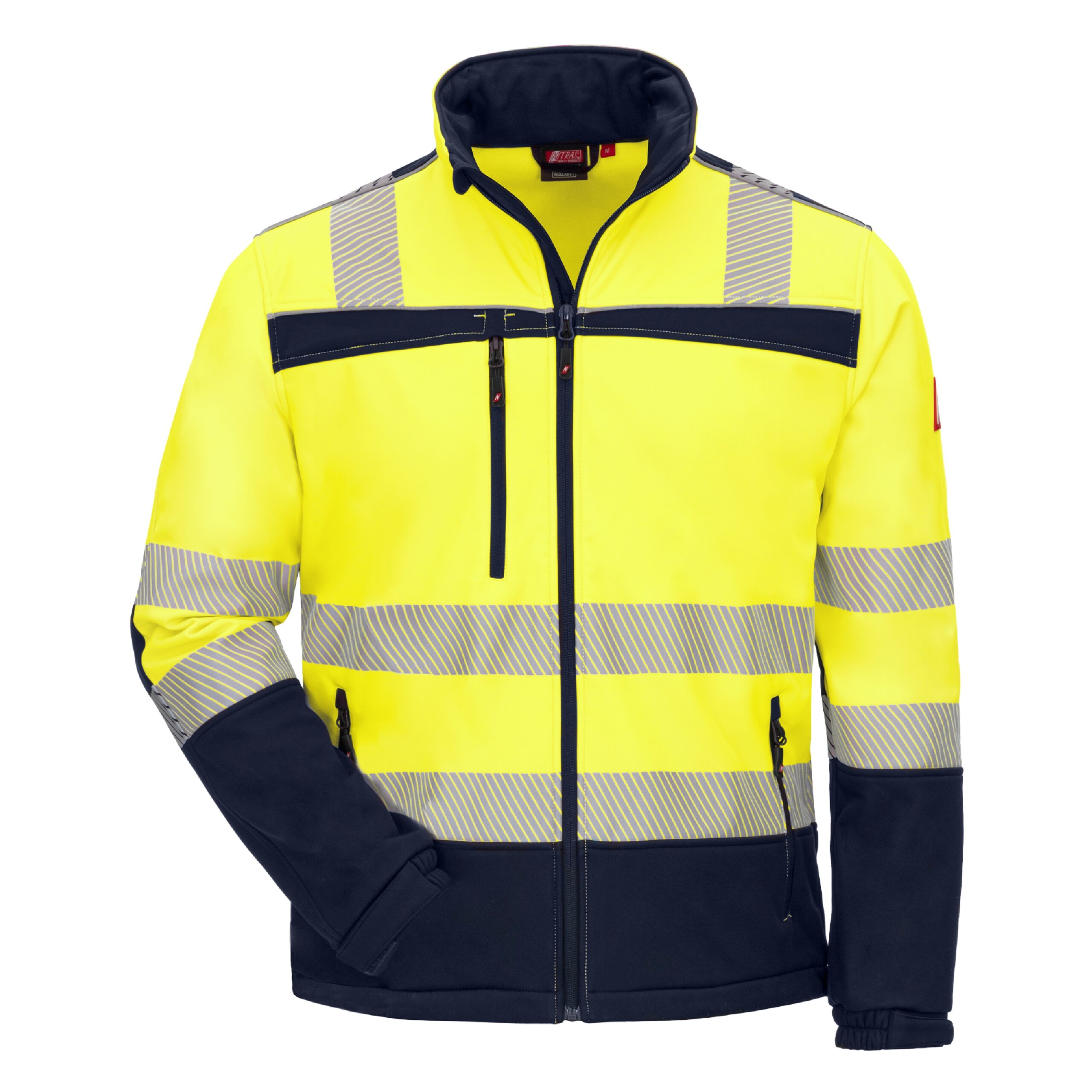 MOTION TEX VIZ | Warn-Softshelljacke | neongelb / marineblau | 7172-4021 | Nitras