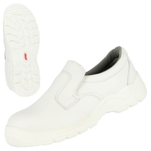 NITRAS CLEAN STEP SL, S2 Sicherheitsslipper, weiß, EN ISO 20345