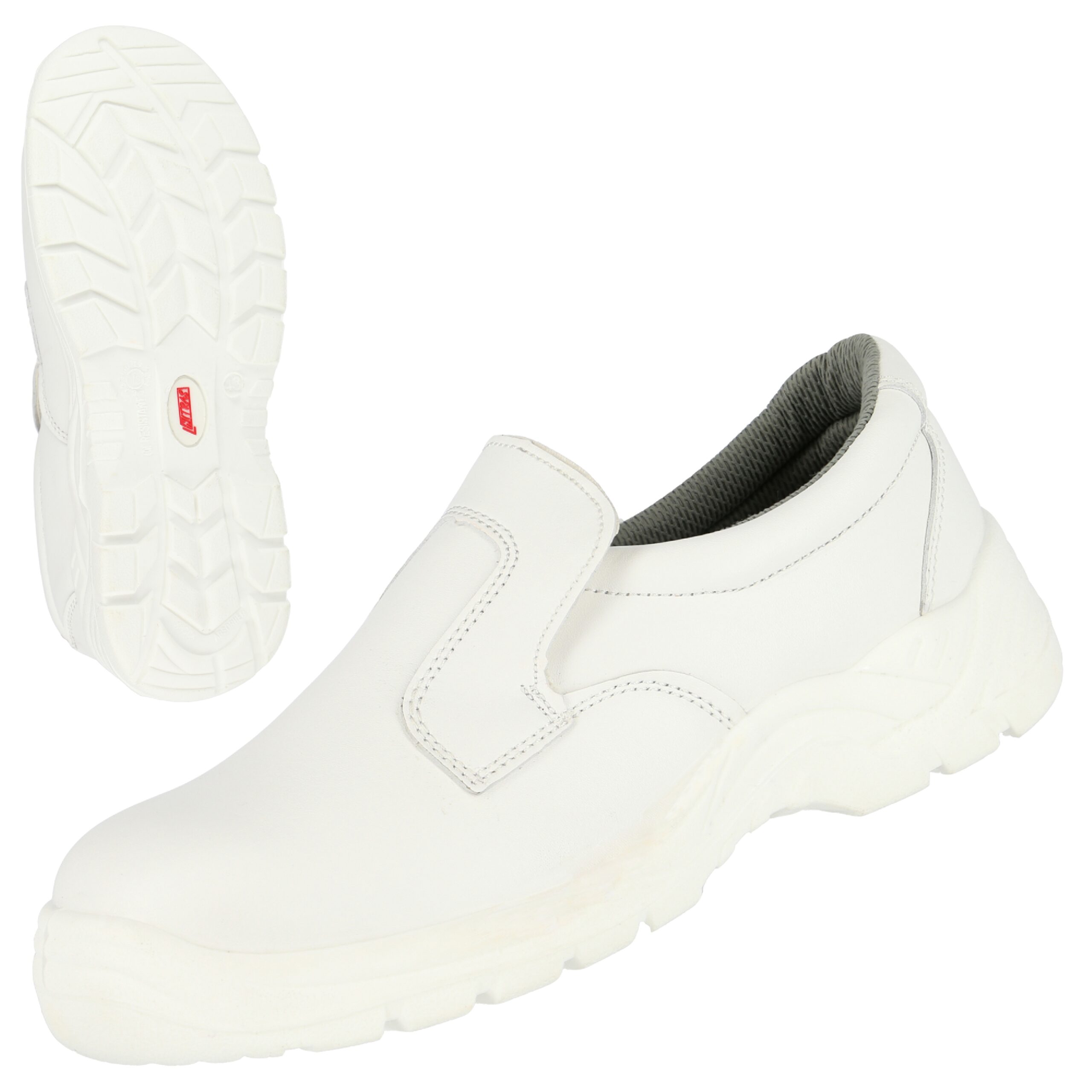 NITRAS CLEAN STEP SL, S2 Sicherheitsslipper, weiß, EN ISO 20345