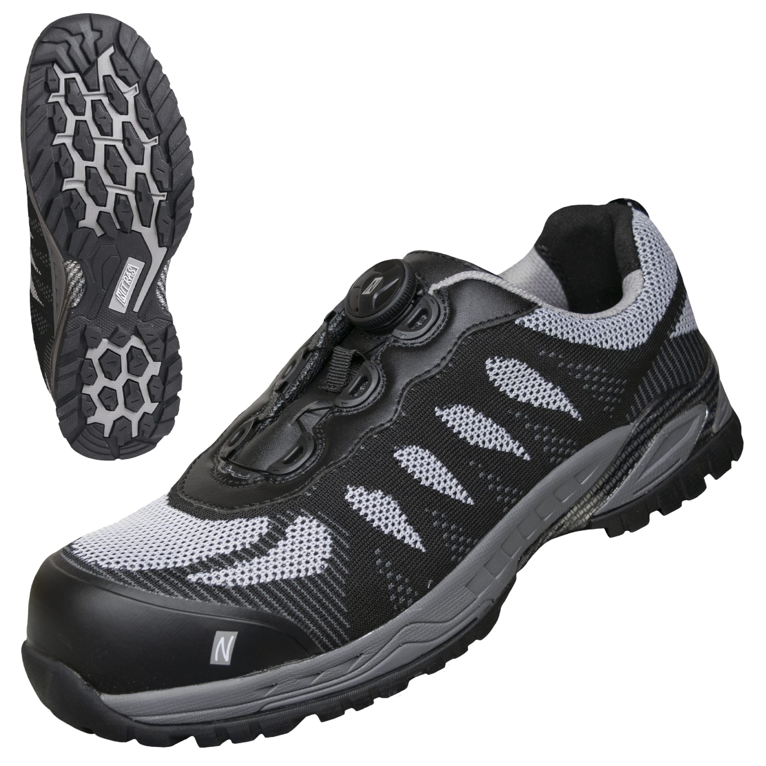 PRO STEP FIT | S1P Sicherheitshalbschuhe | schwarz / grau | 7414