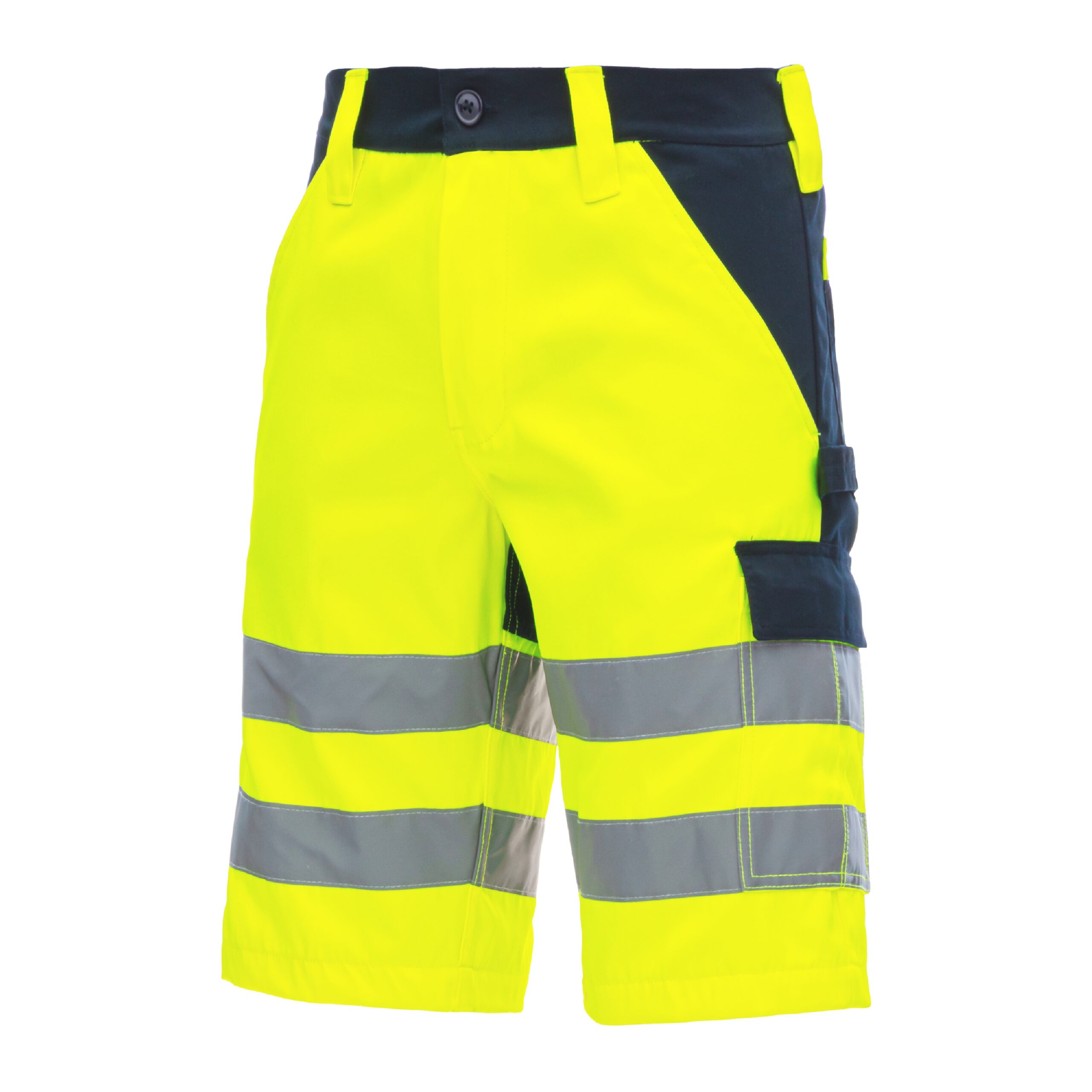 MOTION TEX VIZ | Warn-Arbeitshose | kurz | neongelb / marineblau | 7570-4021 | Nitras