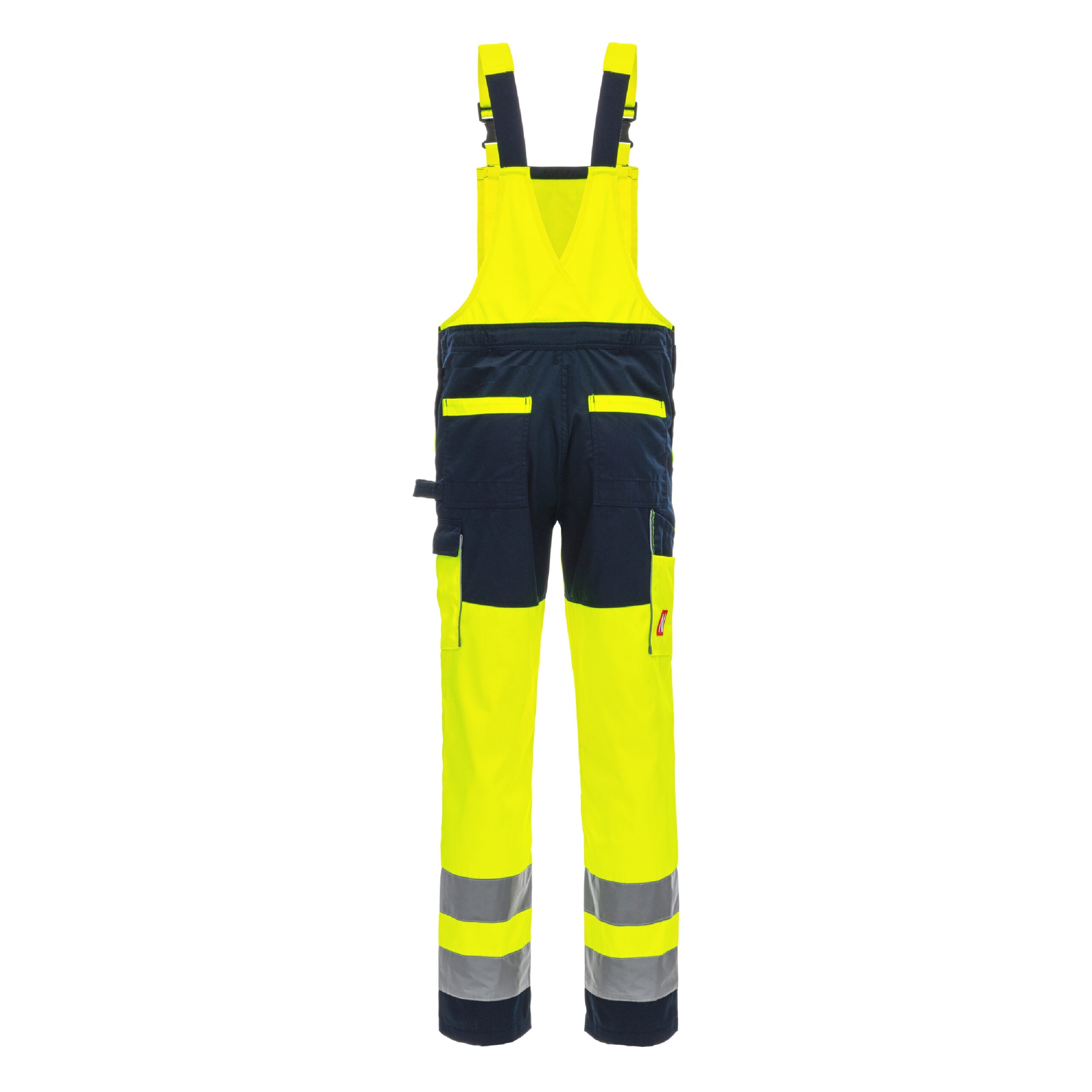 MOTION TEX VIZ | Warn-Latzhose | neongelb / marineblau | 7572-4021 | Nitras – Bild 2