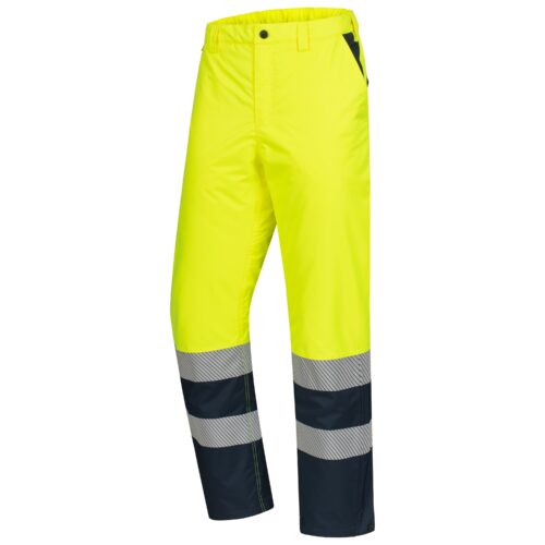 MOTION TEX VIZ | lange Winter-Warnhose | neongelb / marineblau | 7580-4021 | Nitras