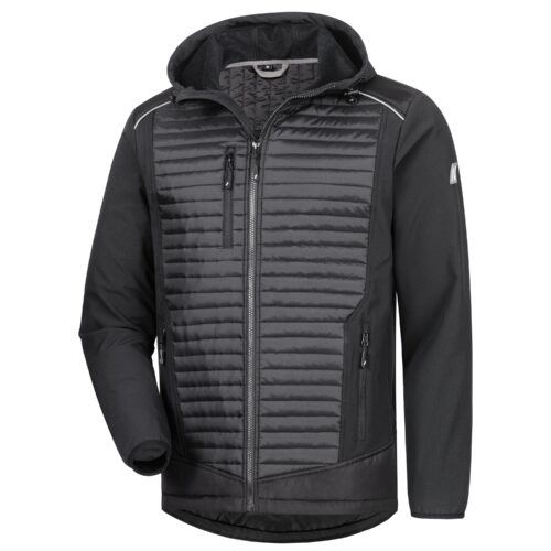 MOTION TEX PLUS | gesteppte Softshelljacke | schwarz | 7661 | Nitras