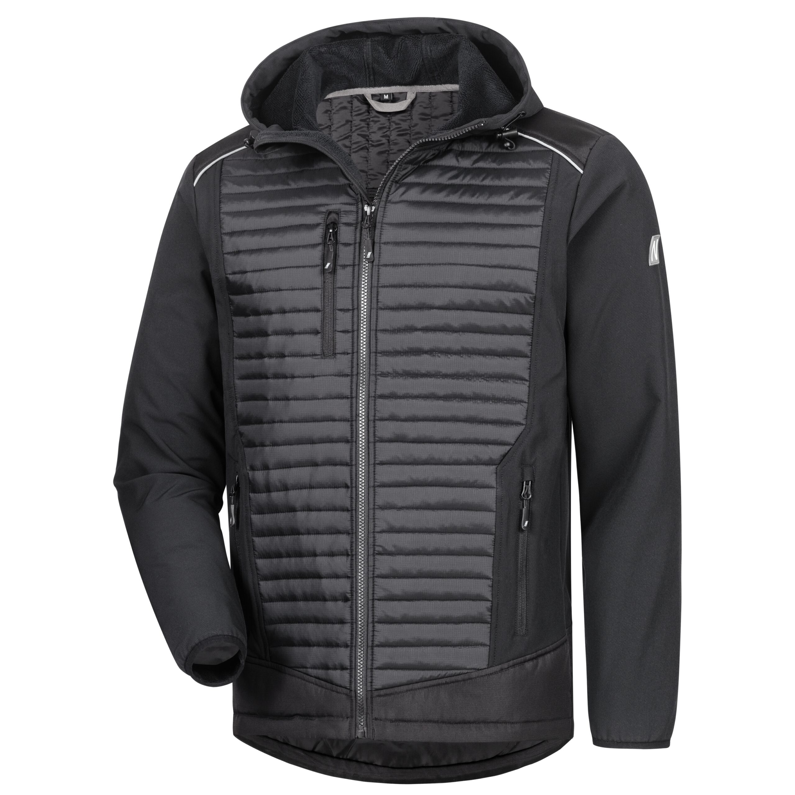MOTION TEX PLUS | gesteppte Softshelljacke | schwarz | 7661 | Nitras