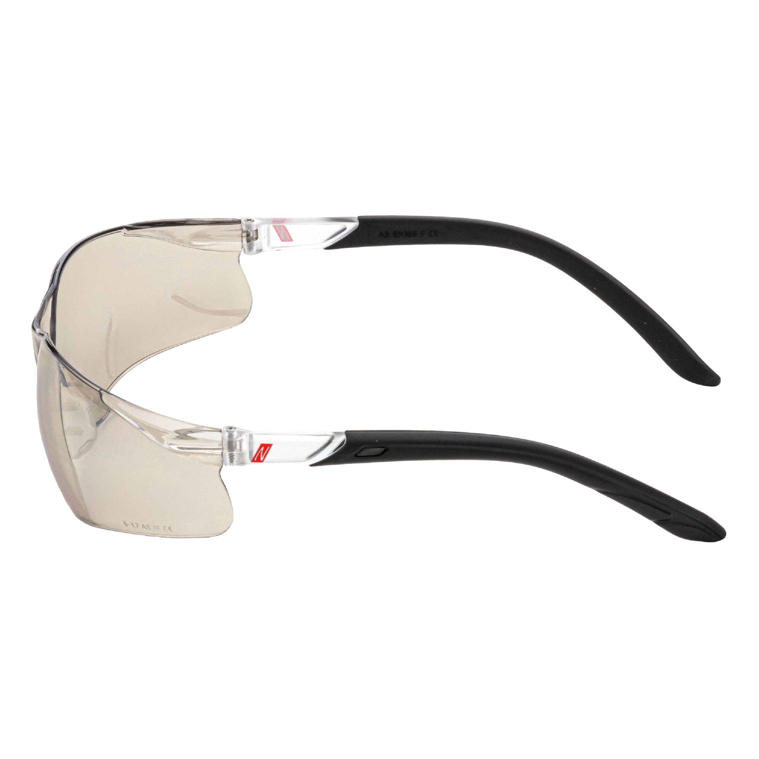 VISION PROTECT | Schutzbrille | beige / schwarz | silber verspiegelt | 9012 | Nitras – Bild 3