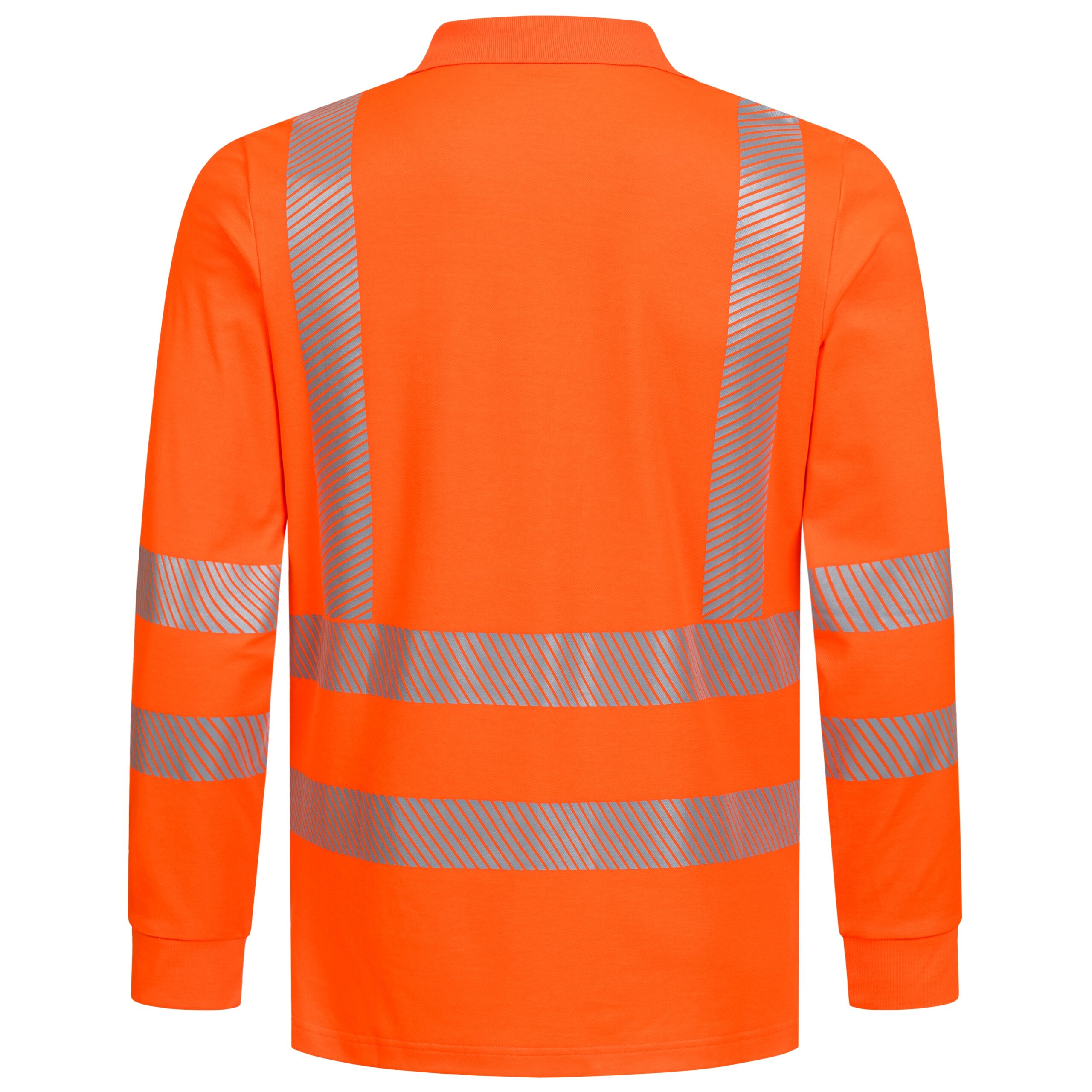 MOTION TEX VIZ | Warn-Langarm-Poloshirt | neonorange | 7014-4100 | Nitras – Bild 2