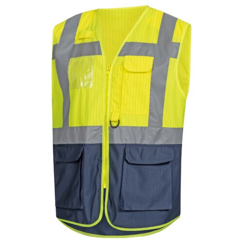 Warnweste | neongelb / marineblau | 7118-4021 | Nitras