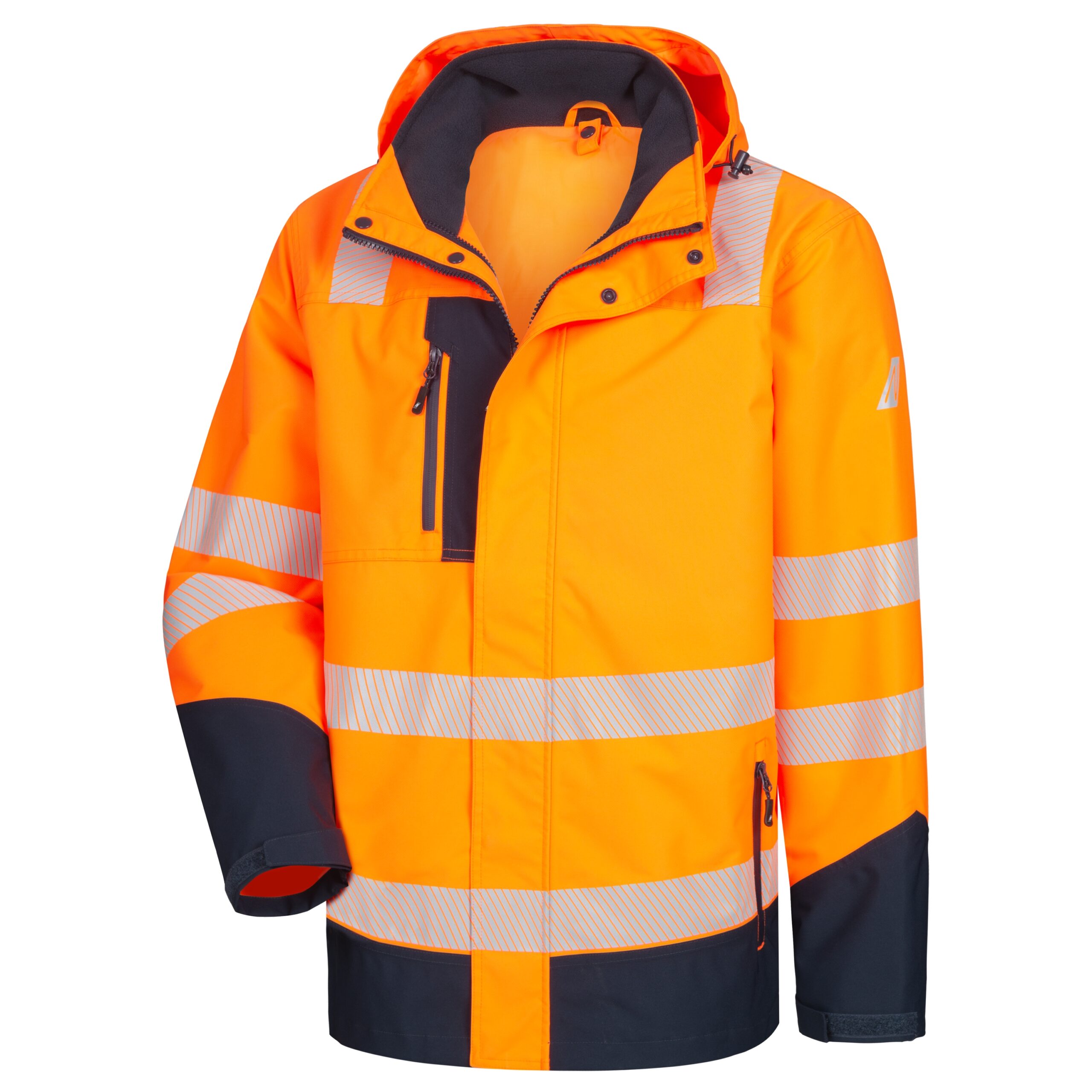 MOTION TEX VIZ PLUS | Warn-Multifunktionsjacke | neonorange / marineblau | 7179-4121 | Nitras – Bild 2