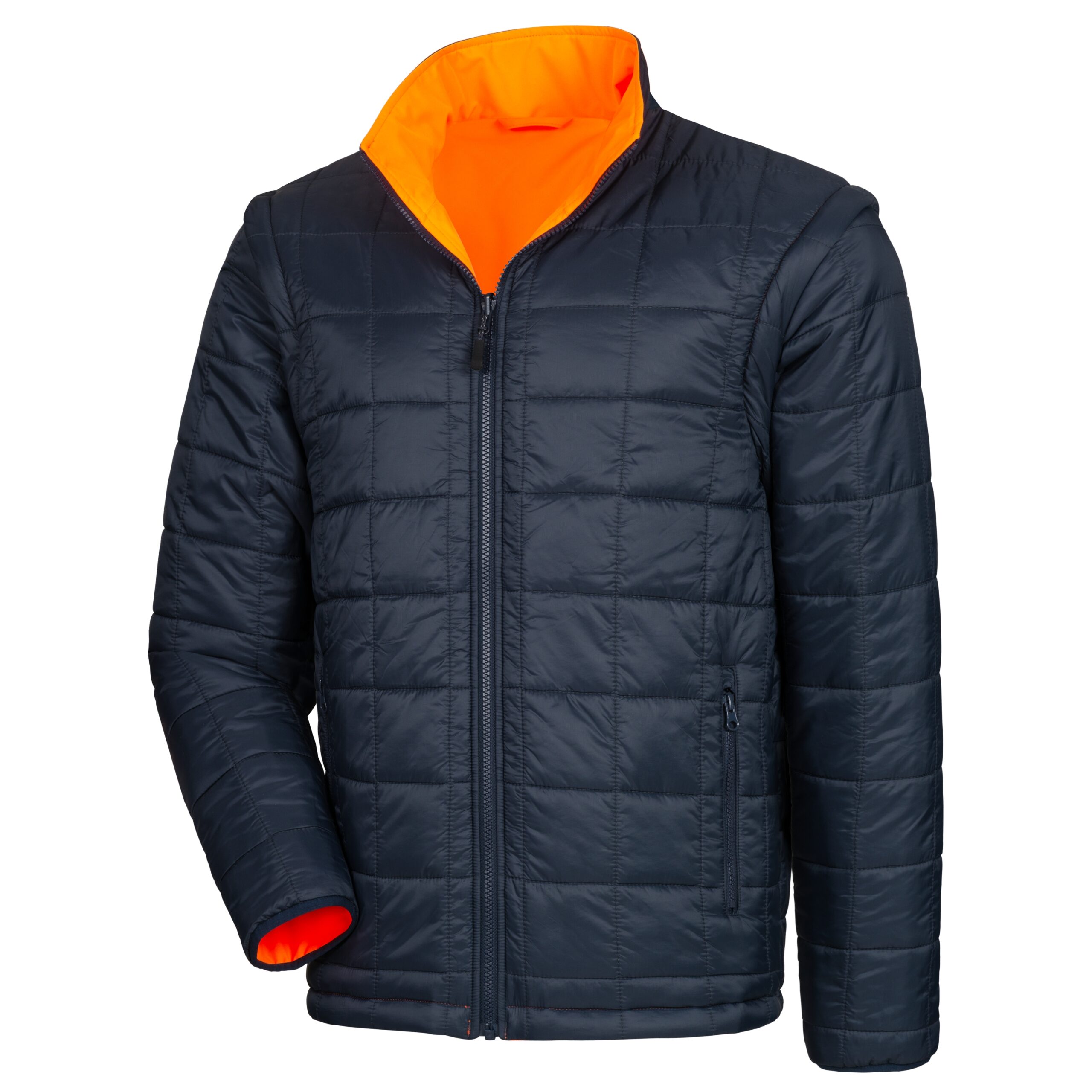 MOTION TEX VIZ PLUS | Warn-Multifunktionsjacke | neonorange / marineblau | 7179-4121 | Nitras – Bild 6