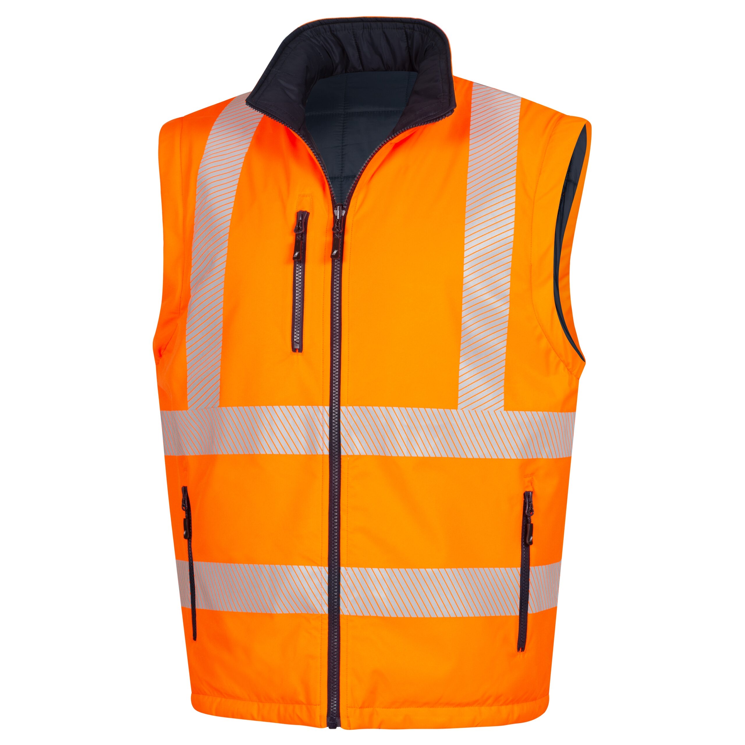 MOTION TEX VIZ PLUS | Warn-Multifunktionsjacke | neonorange / marineblau | 7179-4121 | Nitras – Bild 8