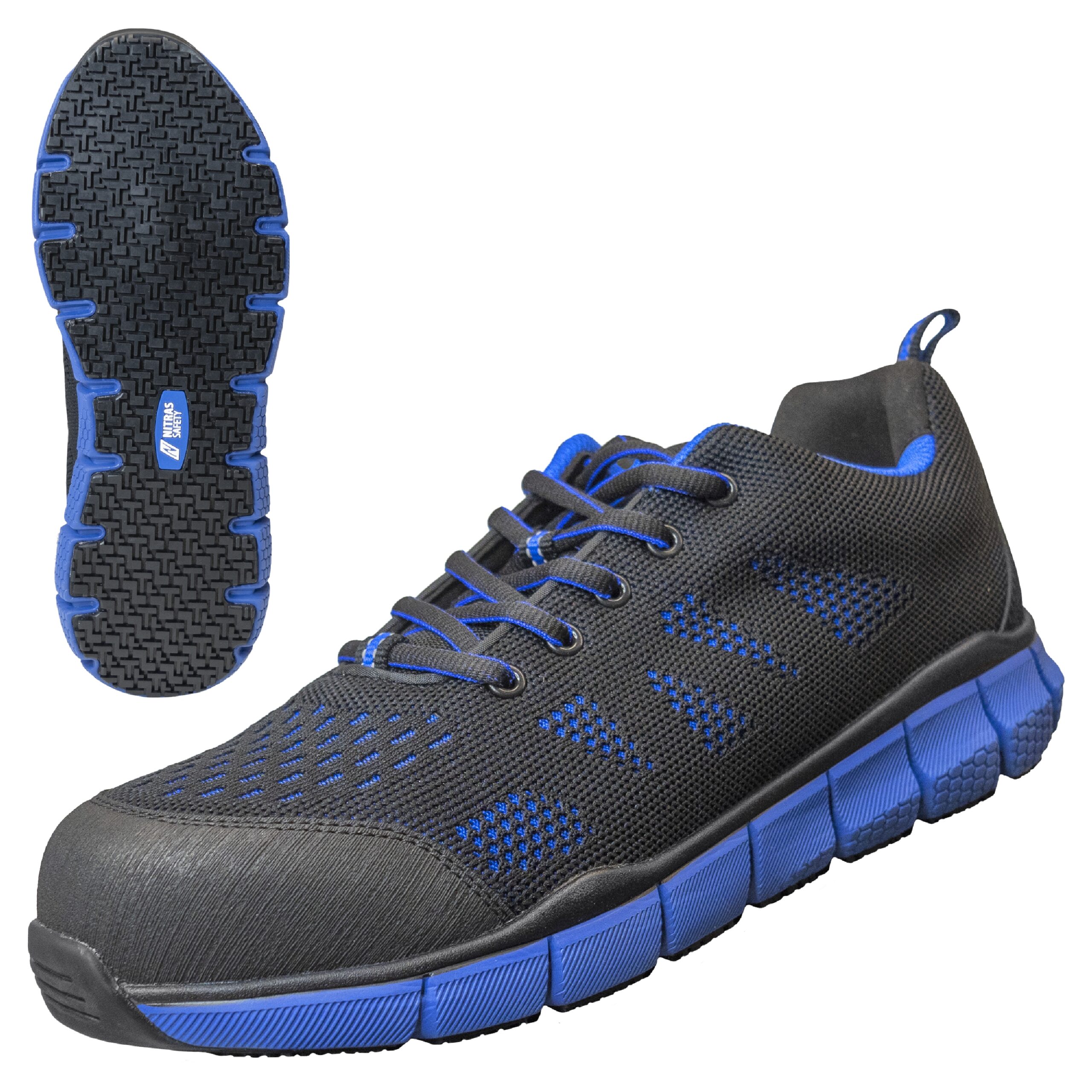 SONIC STEP | S1P Sicherheitshalbschuhe | schwarz / blau | 7440-1022 | Nitras