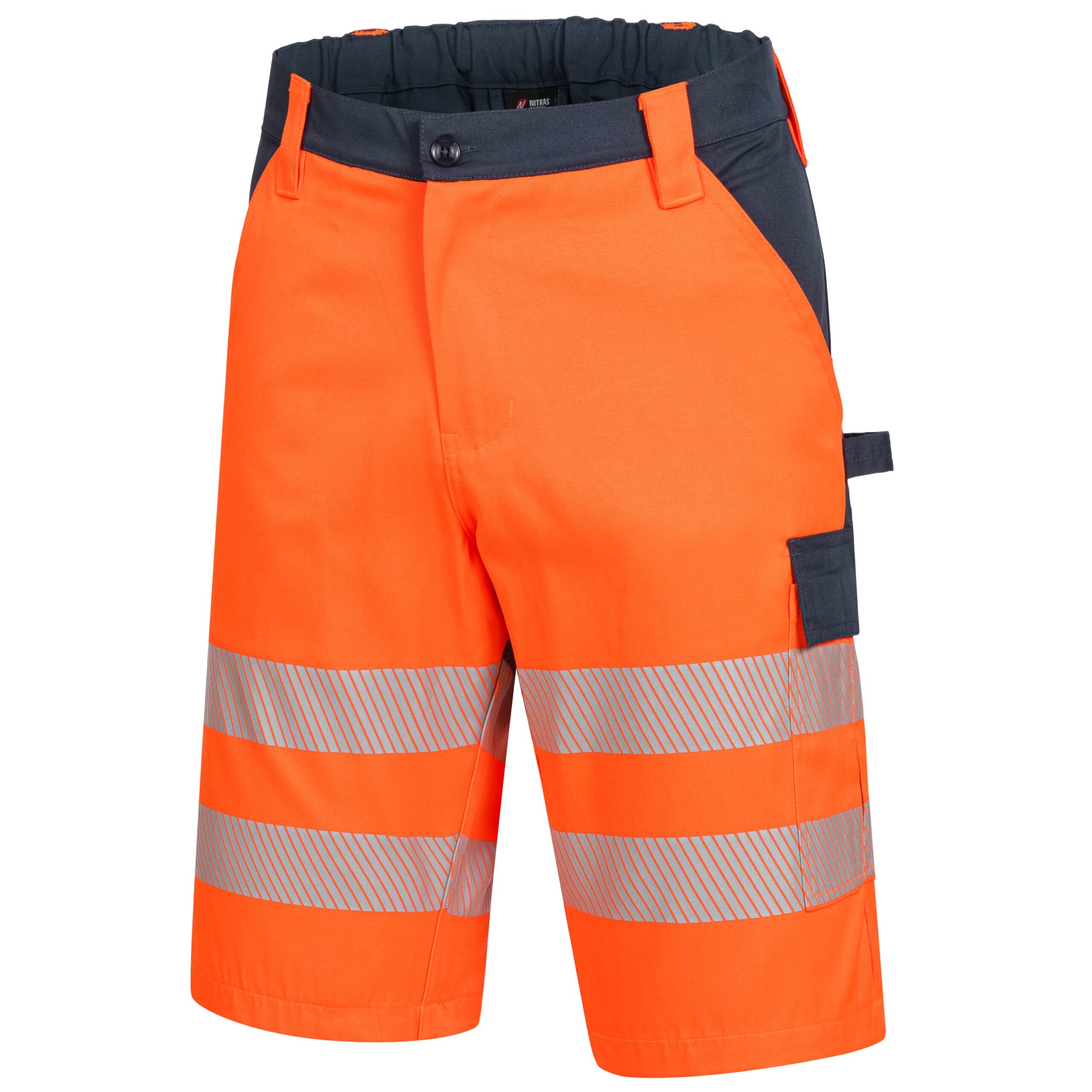 MOTION TEX VIZ | Warn-Arbeitshose | kurz | neonorange / marineblau | 7570-4121 | Nitras