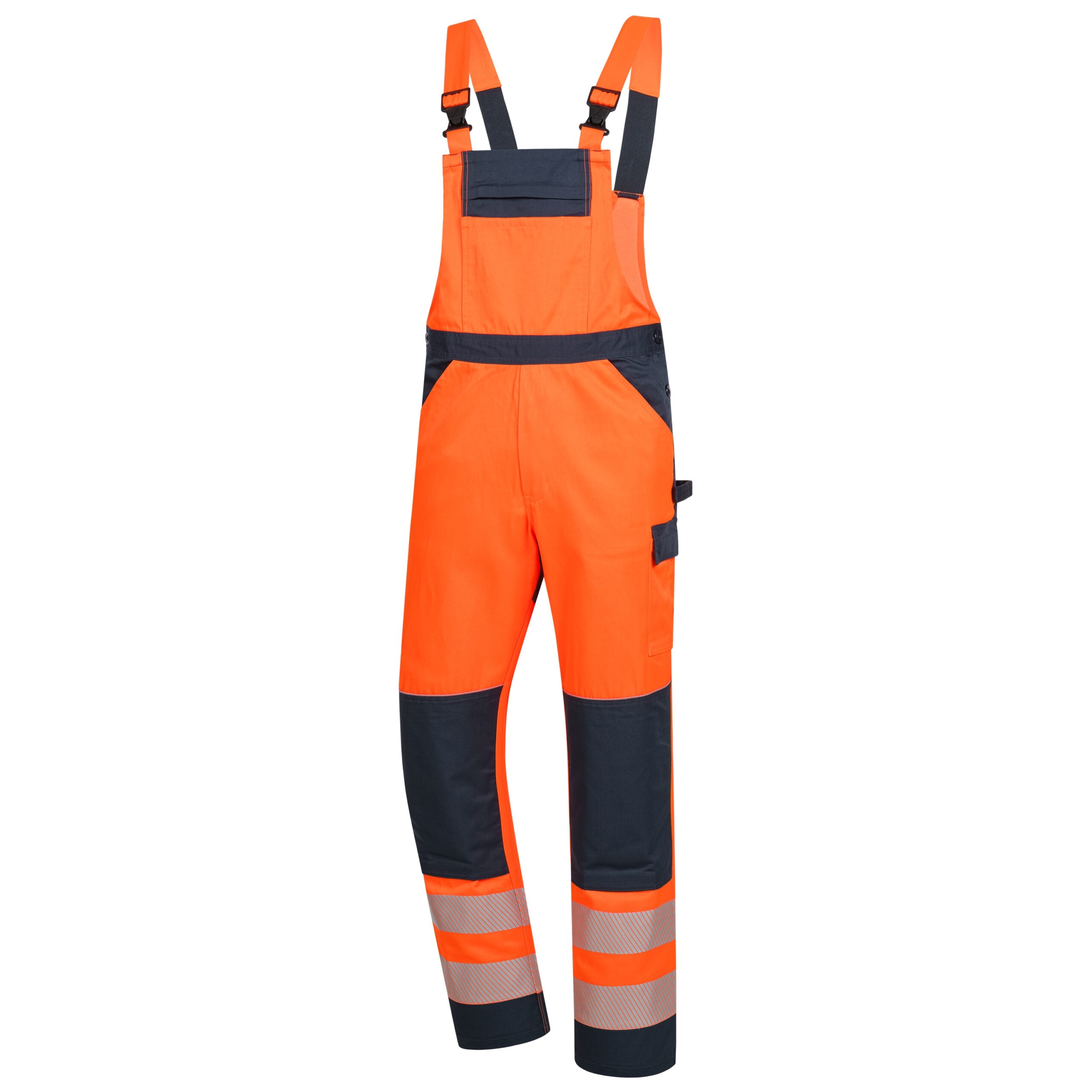 MOTION TEX VIZ | Warn-Latzhose | neonorange / marineblau | 7572-4121 | Nitras